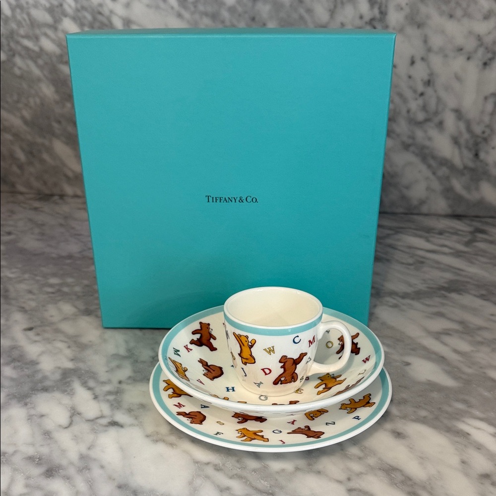 Tiffany & Co. Alphabet Bear Baby China Set